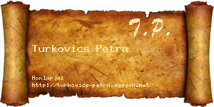 Turkovics Petra névjegykártya